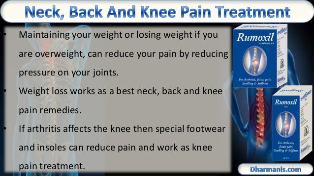 Neck, Back And Knee Pain Treatment And Remedies