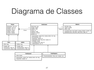 Diagrama de Classes
27
 