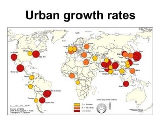 Urban growth rates 