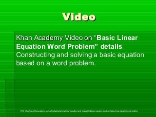 8 - using linear equations to solve word problems | PPT
