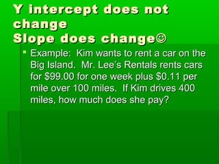 ¿Essential Question?

 How can you utilize a linear
  equation in two variables to
   model and solve real life
          problems?
 