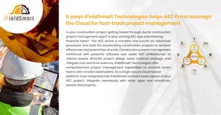 8 ways iFieldSmart Technologies helps AEC firms  leverage the Cloud for fast-track project management 