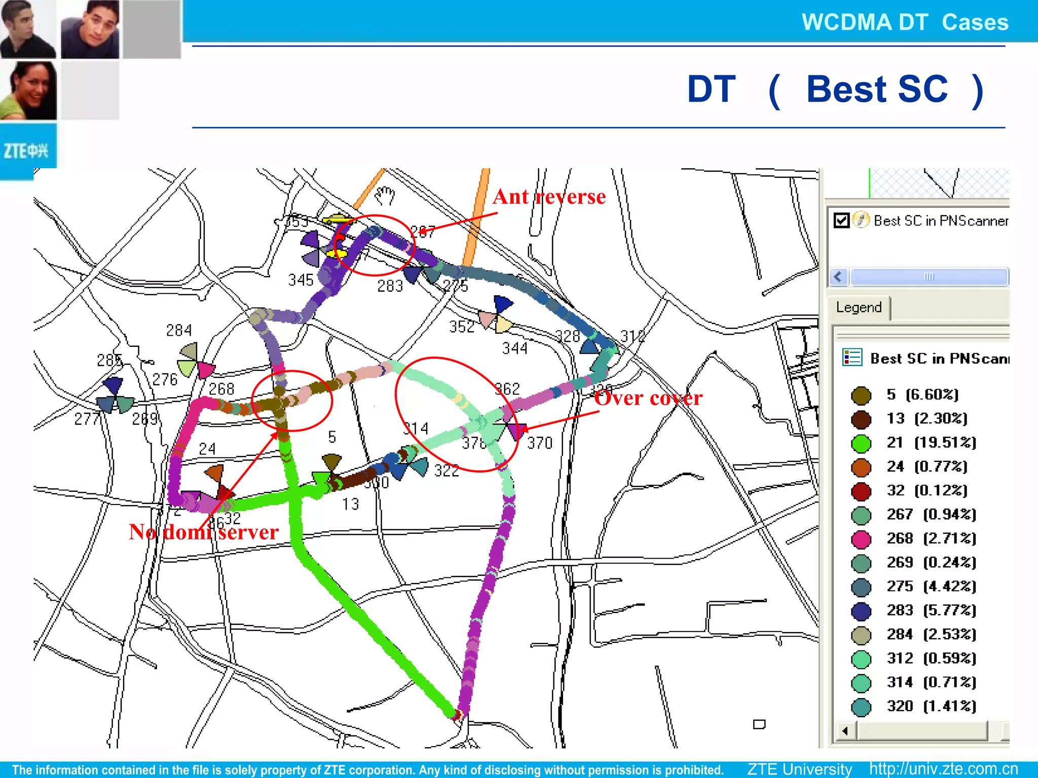 Ant reverse
No domi server
Over cover
DT （ Best SC ）
WCDMA DT Cases
 
