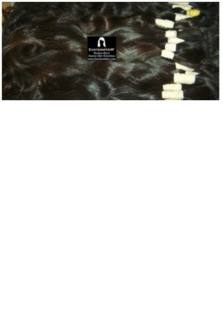 Remy wavy cuticles. Natural darkest brown colors. Fine and long human hair.