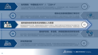 13
3DS.COM©DassaultSystèmes|ConfidentialInformation|1/6/2017|ref.:3DS_Document_2013
04
面向多系统、多流程、多数据源的低效研发协同
05
研发质量控制
数字化研发工具及系统的普及对研发效率带来了巨大的提升，然后各个专业、各个职能之间使用不同的工具、
系统、流程，面向不同的数据源，如何在已经很紧张的交付周期中准确面对如此复杂的体系还能依然高效？
产品的质量问题并不仅仅是指供应商质量或生产质量问题，许多的问题发生在前期研发质量控制及执行上，企
业花费大量的资金成本在提升、解决后道的质量问题的同时，如何在研发的源头就能低成本地提升产品质量？
02
模块化及面向配置的订单交付
随着交付速度及多样化要求的提高，越来越多的企业正在从传统的ETO（面向订单的交付）转向CTO（面向配
置的交付）模式。但转变的基础来自于模块化，那我们应该如何做好研发的模块化及管理好模块化的研发数据？
01
如何拥抱“中国制造2025”/ “工业4.0”
工业4.0的必须建立在严谨、准确及详尽的产品各类研发数据之上。任何智能设备、系统、体系都无法离开产
品数据的支撑。我们应该如何将目前基于图纸的研发转变为基于数据的研发？
03
越来越快的研发需求及有限的人力资源
越来越多的项目并行开展，需要越来越多的工程技术人员参与。但由于大量已交付产品同时也产生大量的产品
问题需要解决，工程师的资源需求变得越来越紧迫。企业如何做好宏观调控并平衡好企业的项目、资源和风险？
 