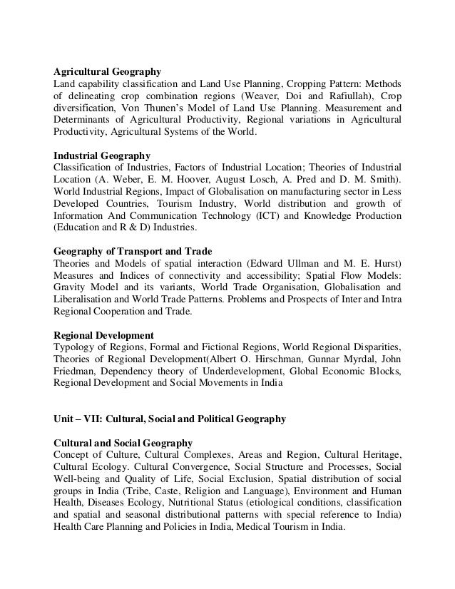 NTA UGC NET JRF 80 geographynew updated syllabus