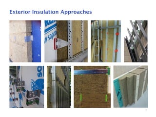 7
Exterior Insulation Approaches
 