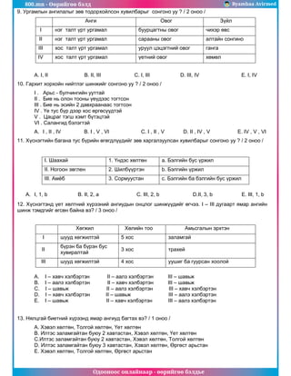 800.mn 2014 biology c by byambaa avirmed | PDF