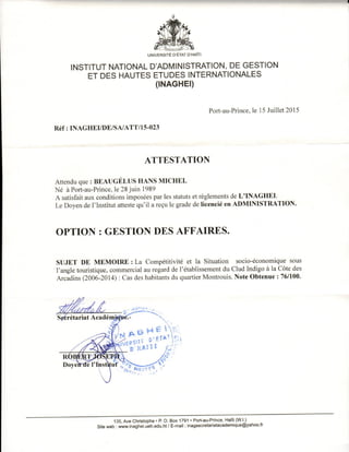 Attestation licence_Inaghei 2