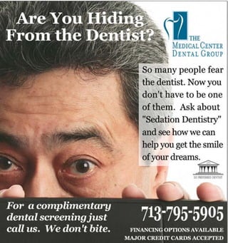 Dentistry:  Sedation Ad