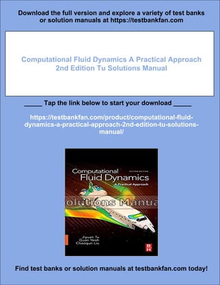 Computational Fluid Dynamics A Practical Approach 2nd Edition Tu ...