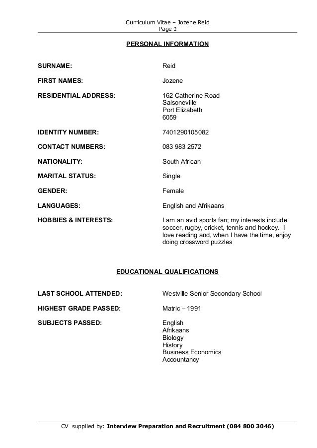 curriculum vitae site