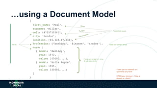 …using a Document Model
 