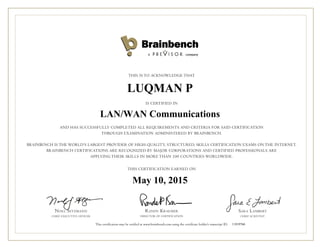 LUQMAN P
LAN/WAN Communications
May 10, 2015
11919768
 