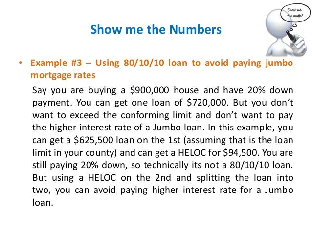 80 10 10 loan understanding the basics 80 10 10 loan
