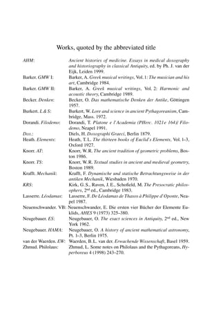 The origin of the history of science in classical antiquity 1st Edition ...