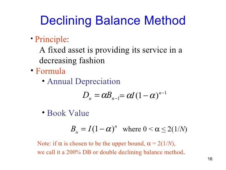 depreciation formula