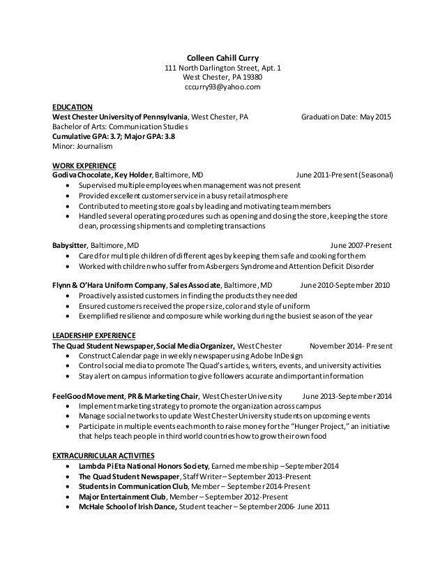 Colleen Cahill Curry Resume - Colleen Cahill Curryresume 1 638 