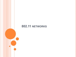 802.11 NETWORKS
 