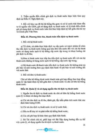 Về thoát nước và xử lý nước thải