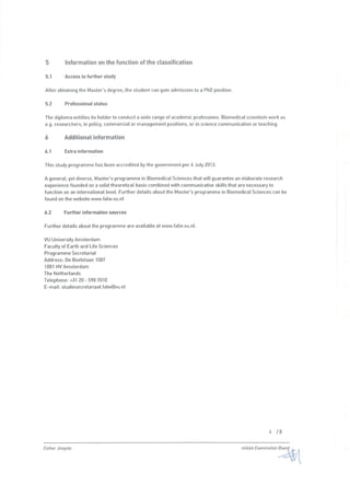 Master Diploma (VU Amsterdam)