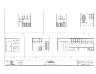 3/8" (10 MM)
N.P.S
SUPPLY
WALL
CLEAN
OUT
BRASS
FAUCETSANTIQUEK-118-4
SCALE
TITLE
APPROVED BY:
REVISION:
DATE:
SHEET NUMBER
Wise Design
° CUSTOM HOMES ° RENOVATIONS ° LIGHT COMMERCIAL °
ENERGY EFFICIENT DESIGN SOLUTIONS SINCE 2007
Wise Design
Specializing in energy
efficient design
713-702-4107
609 North Center Street
Weimar, Texas 78962
jlwisdom89@gmail.com
THESE PLANS
ARE COPYRIGHT OF WISE DESIGN
AND CANNOT BE REPRODUCED IN
ANY WAY WITHOUT THE WRITTEN
CONSENT BY
WISE DESIGN
H&R BLOCK
123 E. MAIN STREET
EAGLE LAKE, TEXAS 774341/4"=1'-0"
DETAILS
09.13.2016
A6.0
DETAIL 1DETAIL 2DETAIL 3
DETAIL 4DETAIL 5DETAIL 6
 
