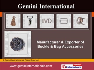 Manufacturer & Exporter of Buckle & Bag Accessories 