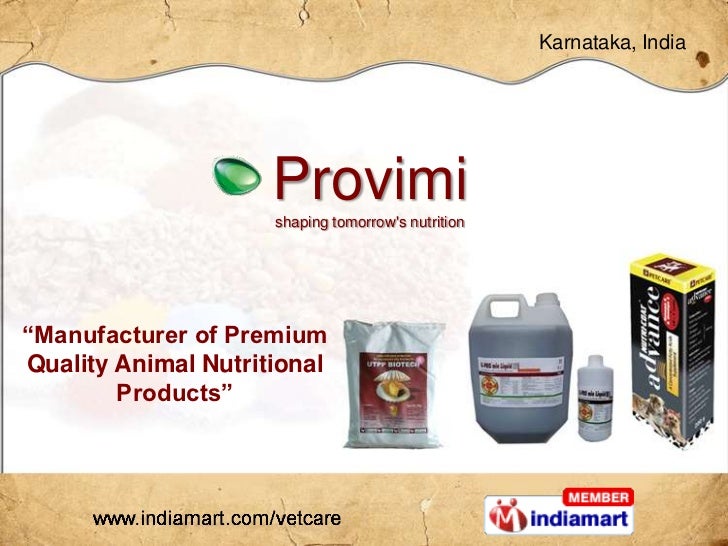 Animal Nutritional Products by Provimi Animal Nutrition India Private
