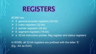 80386 processor | PPTX