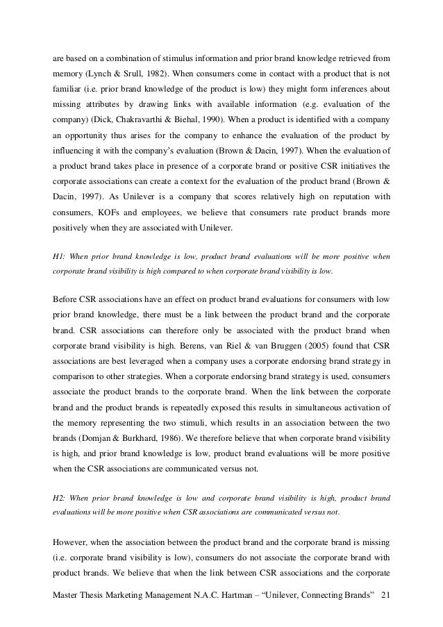 Marketing Dissertation Topics - Research Prospect