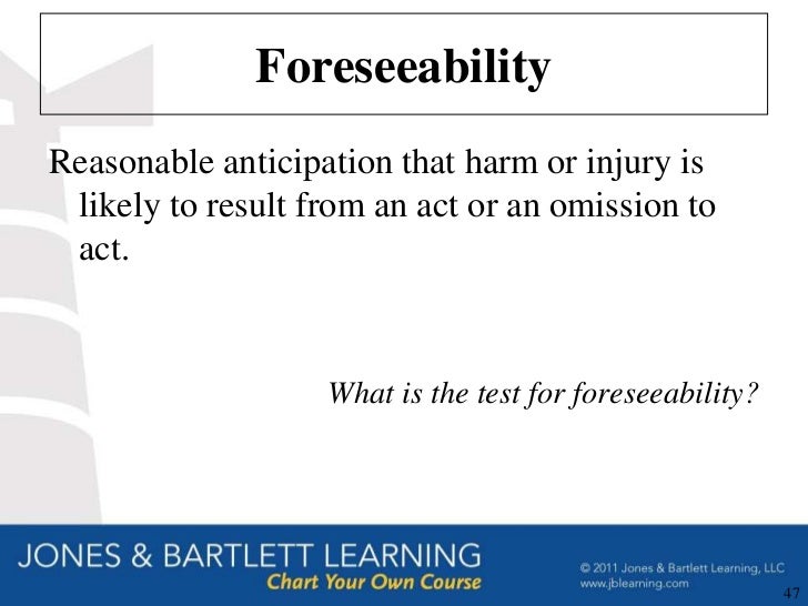 what is the foreseeability test
