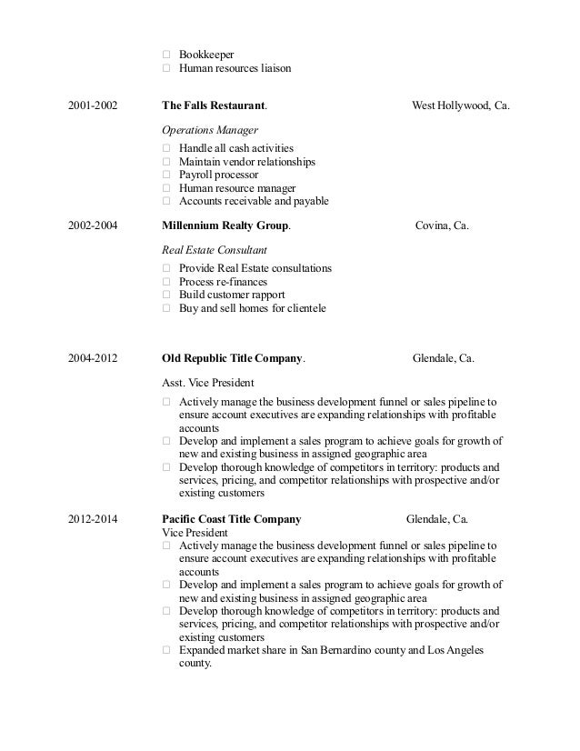 disney resume