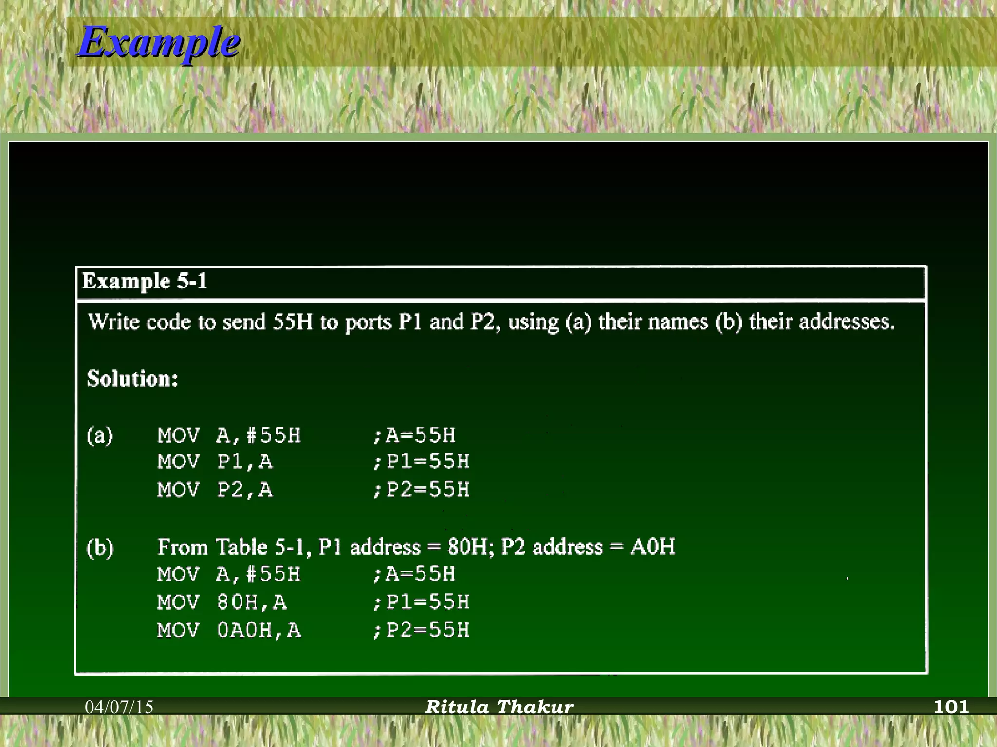 ExampleExample
04/07/15 Ritula Thakur 101
 