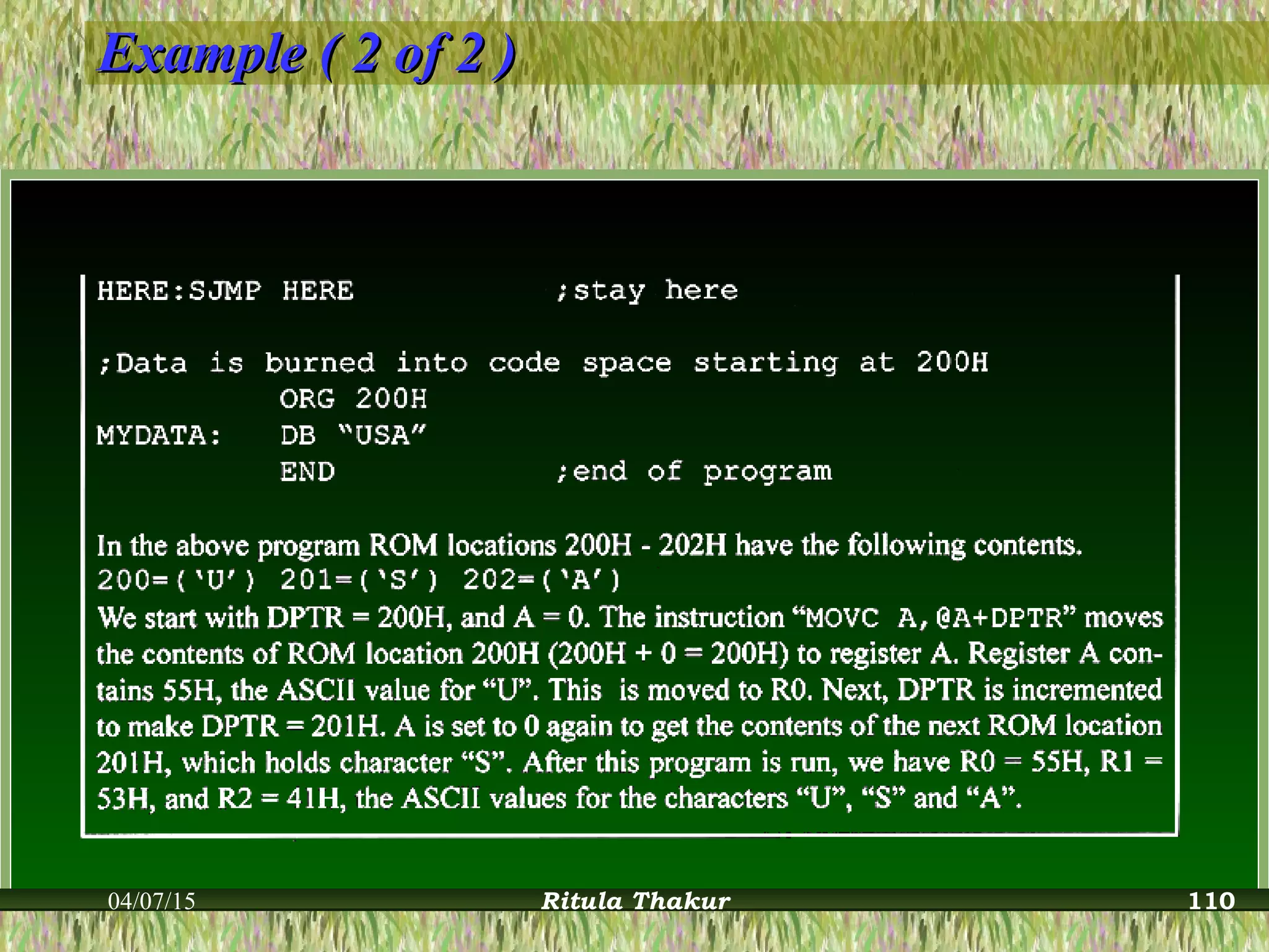 Example ( 2 of 2 )Example ( 2 of 2 )
04/07/15 Ritula Thakur 110
 