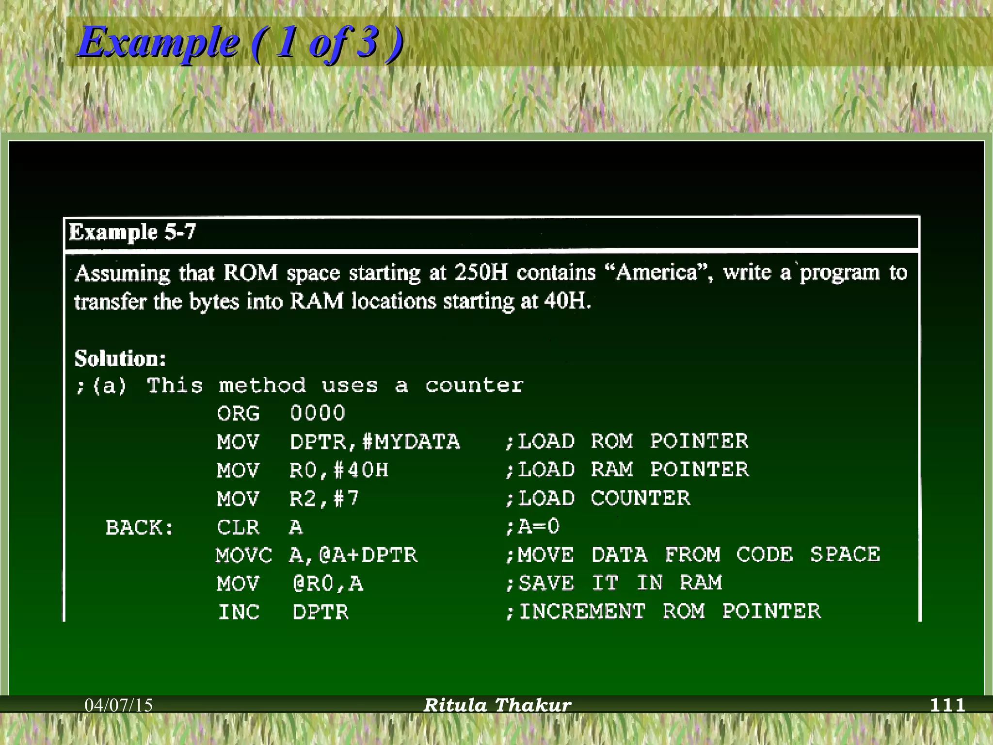 Example ( 1 of 3 )Example ( 1 of 3 )
04/07/15 Ritula Thakur 111
 