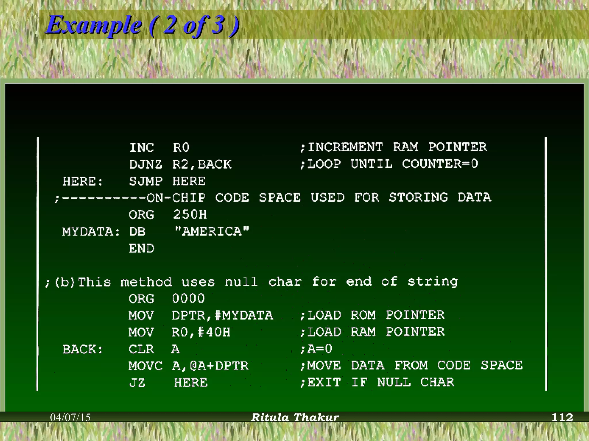 Example ( 2 of 3 )Example ( 2 of 3 )
04/07/15 Ritula Thakur 112
 
