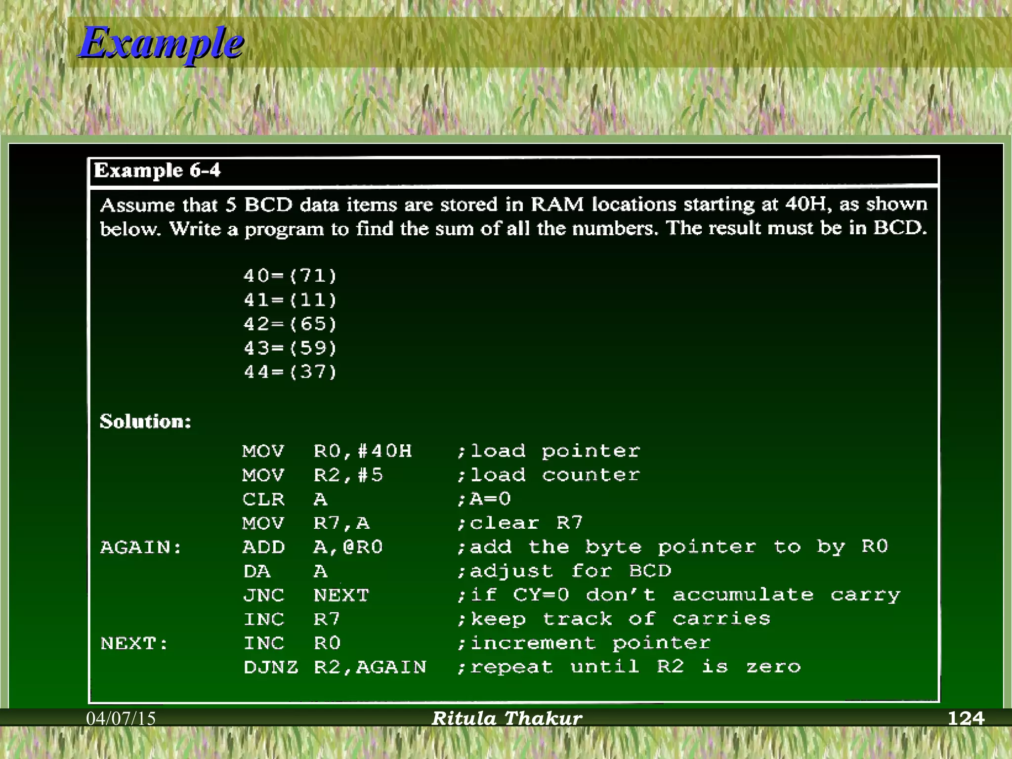 ExampleExample
04/07/15 Ritula Thakur 124
 