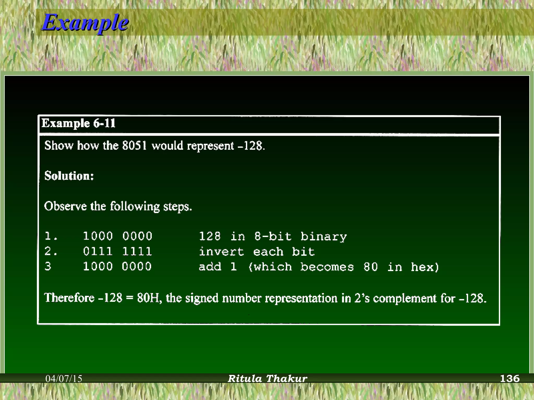 ExampleExample
04/07/15 Ritula Thakur 136
 