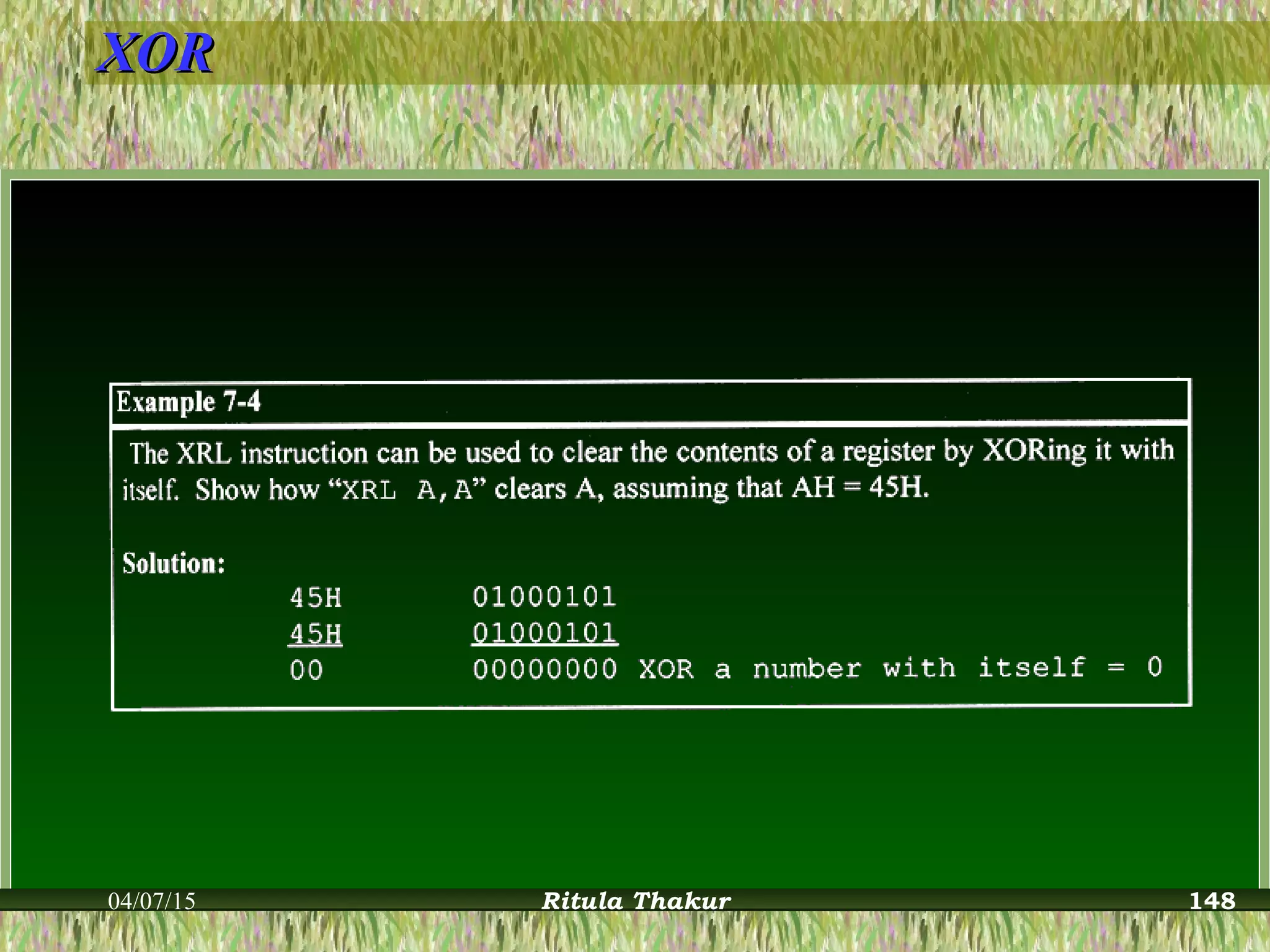 XORXOR
04/07/15 Ritula Thakur 148
 