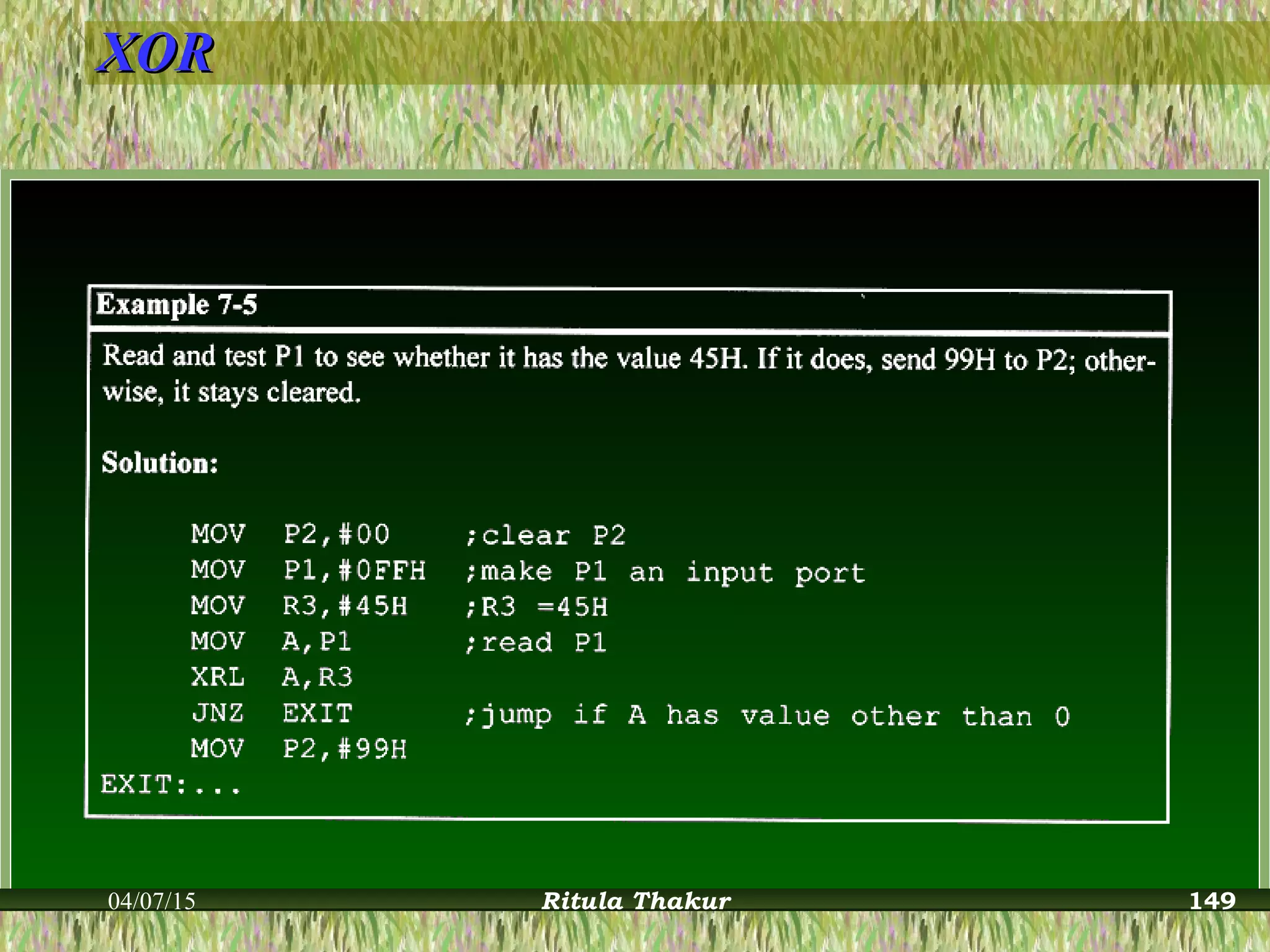 XORXOR
04/07/15 Ritula Thakur 149
 
