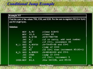 Conditional Jump ExampleConditional Jump Example
04/07/15 Ritula Thakur 49
 