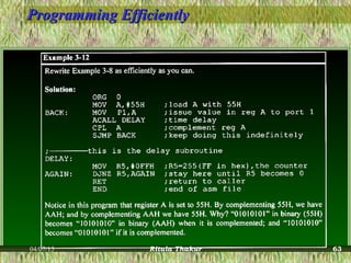 Programming EfficientlyProgramming Efficiently
04/07/15 Ritula Thakur 63
 