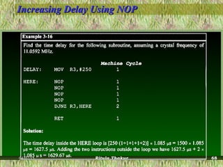 Increasing Delay Using NOPIncreasing Delay Using NOP
04/07/15 Ritula Thakur 68
 
