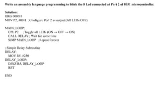 8051 microcontroller PPT with 8051 microcontroller PowerPoint slides | PPTX