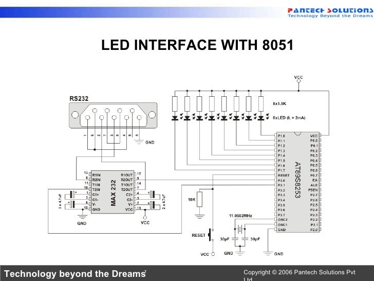 Interfacing 8051 with LED