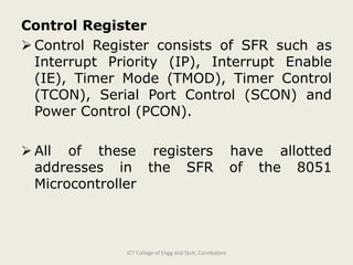 8051 microcontroller | PPTX