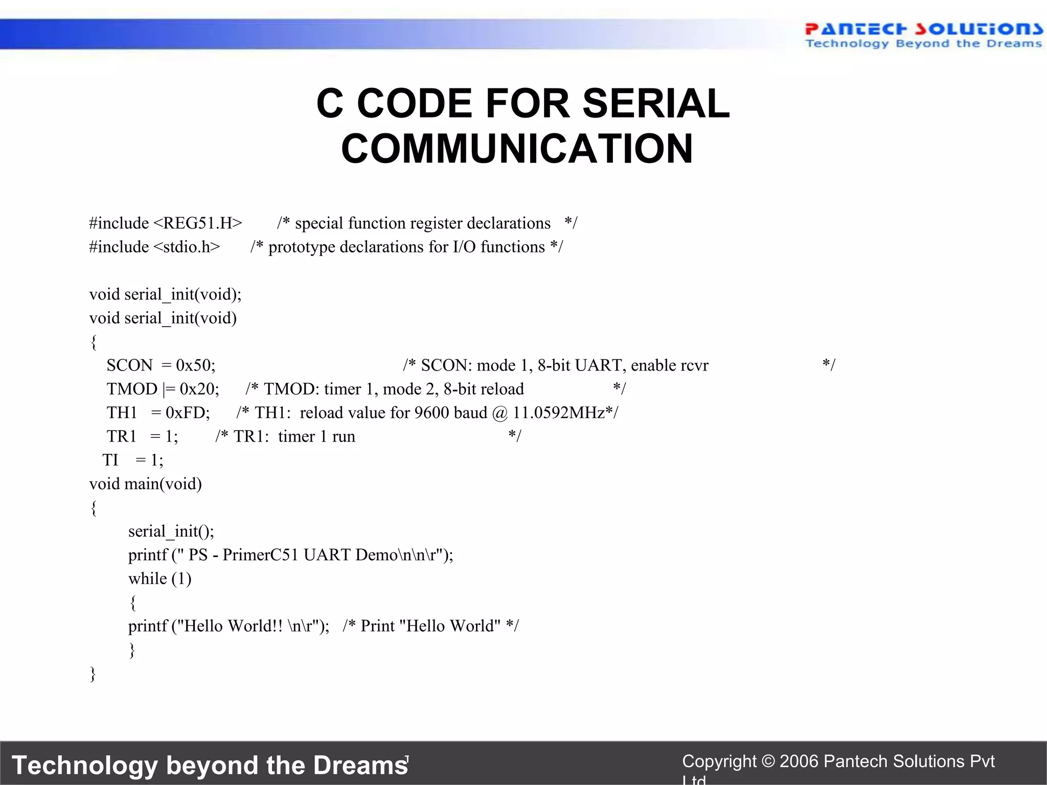 8051 serial communication-UART | PPT | Computing | Technology & Computing