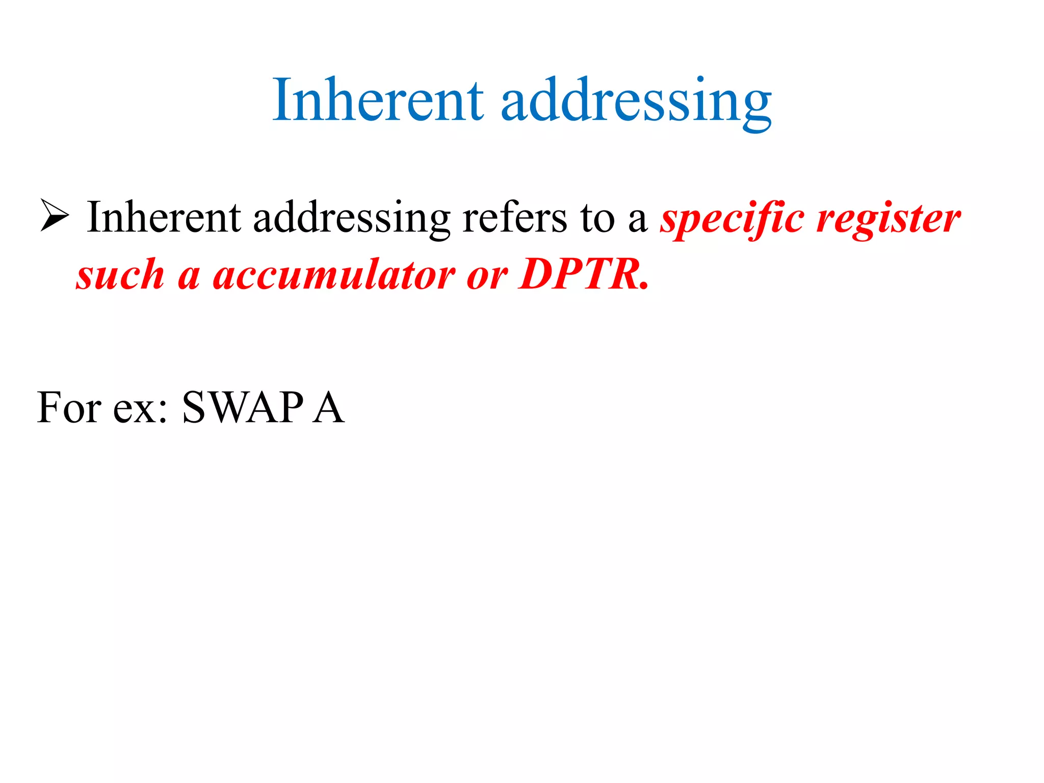 8051 addressing modes | PPT image.