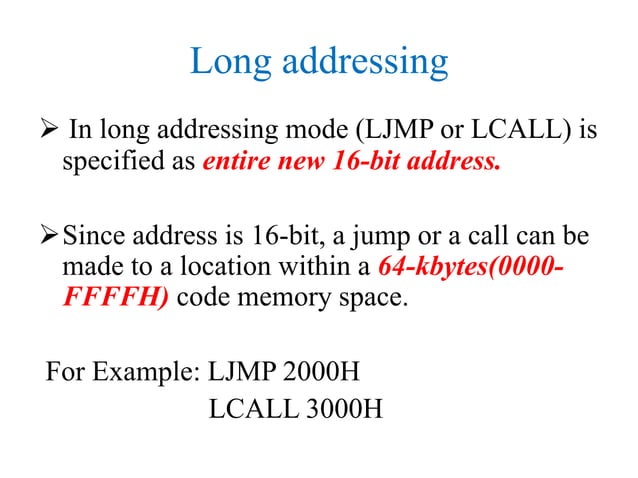 8051 addressing modes | PPT