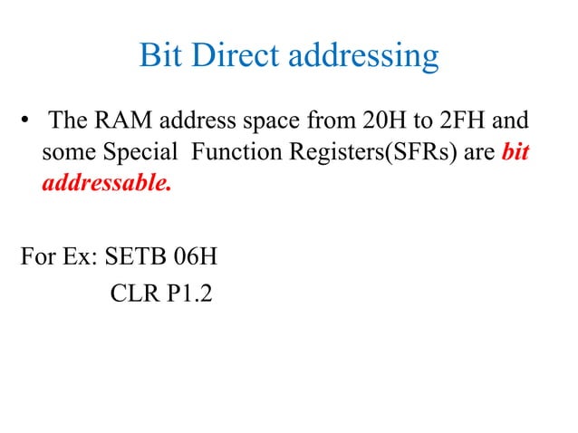 8051 addressing modes | PPT